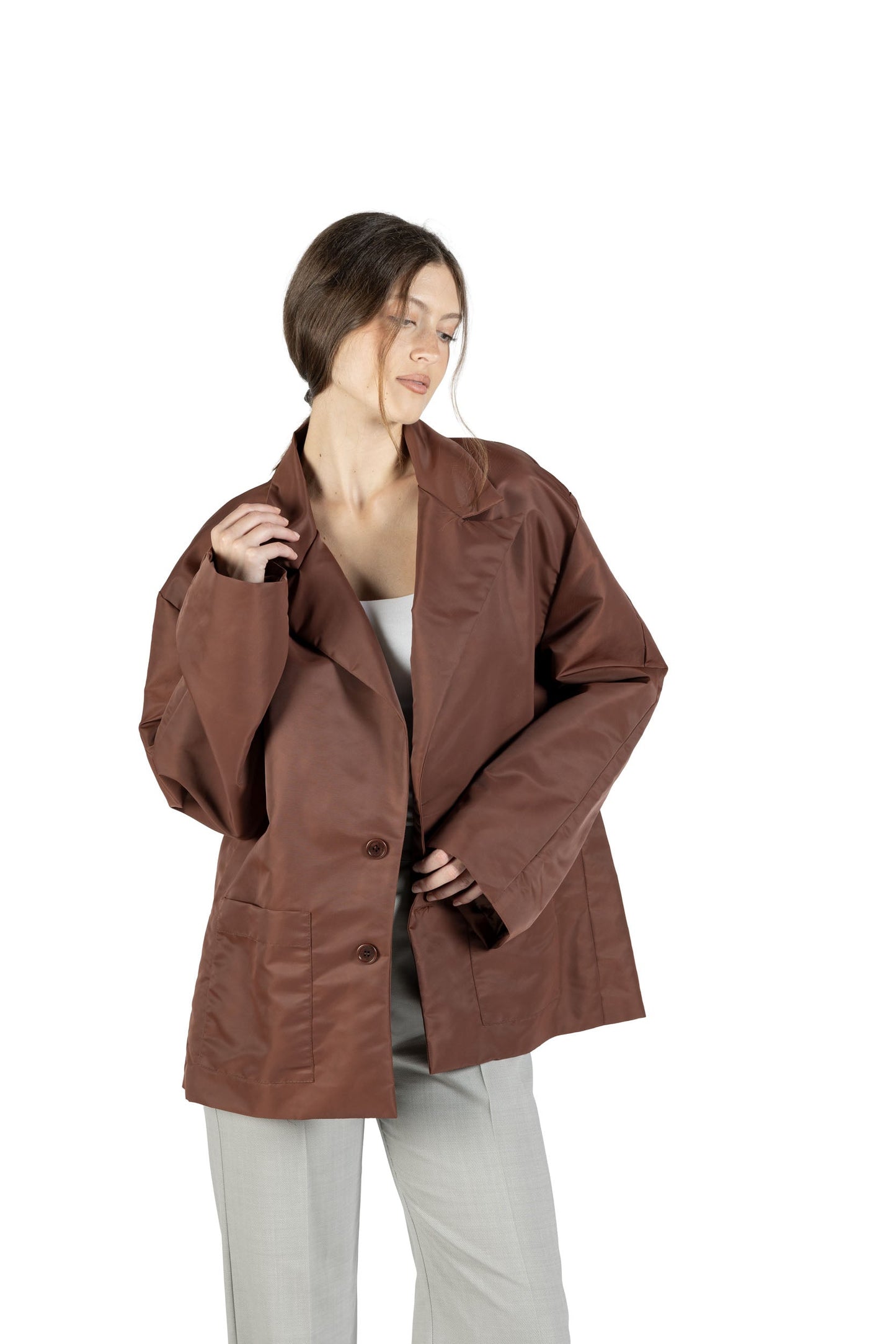 Slow made Jacket with frayed finish