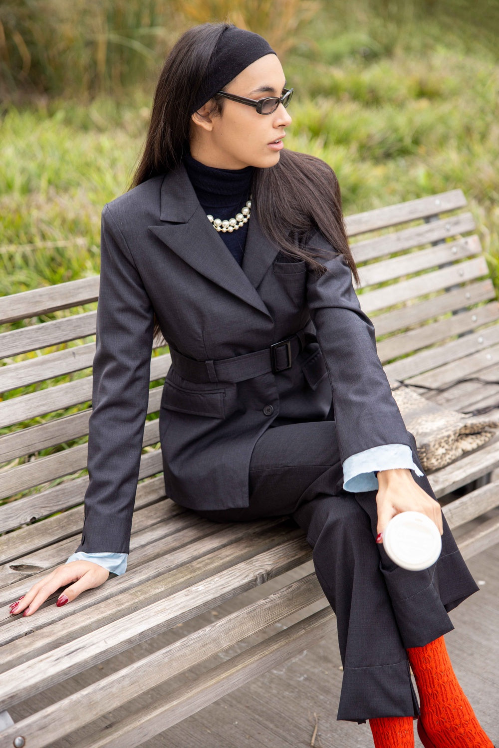 Blazer con cintura
