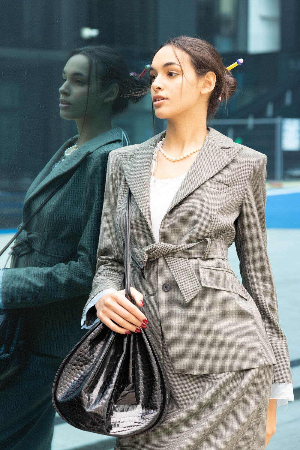 Blazer con cintura