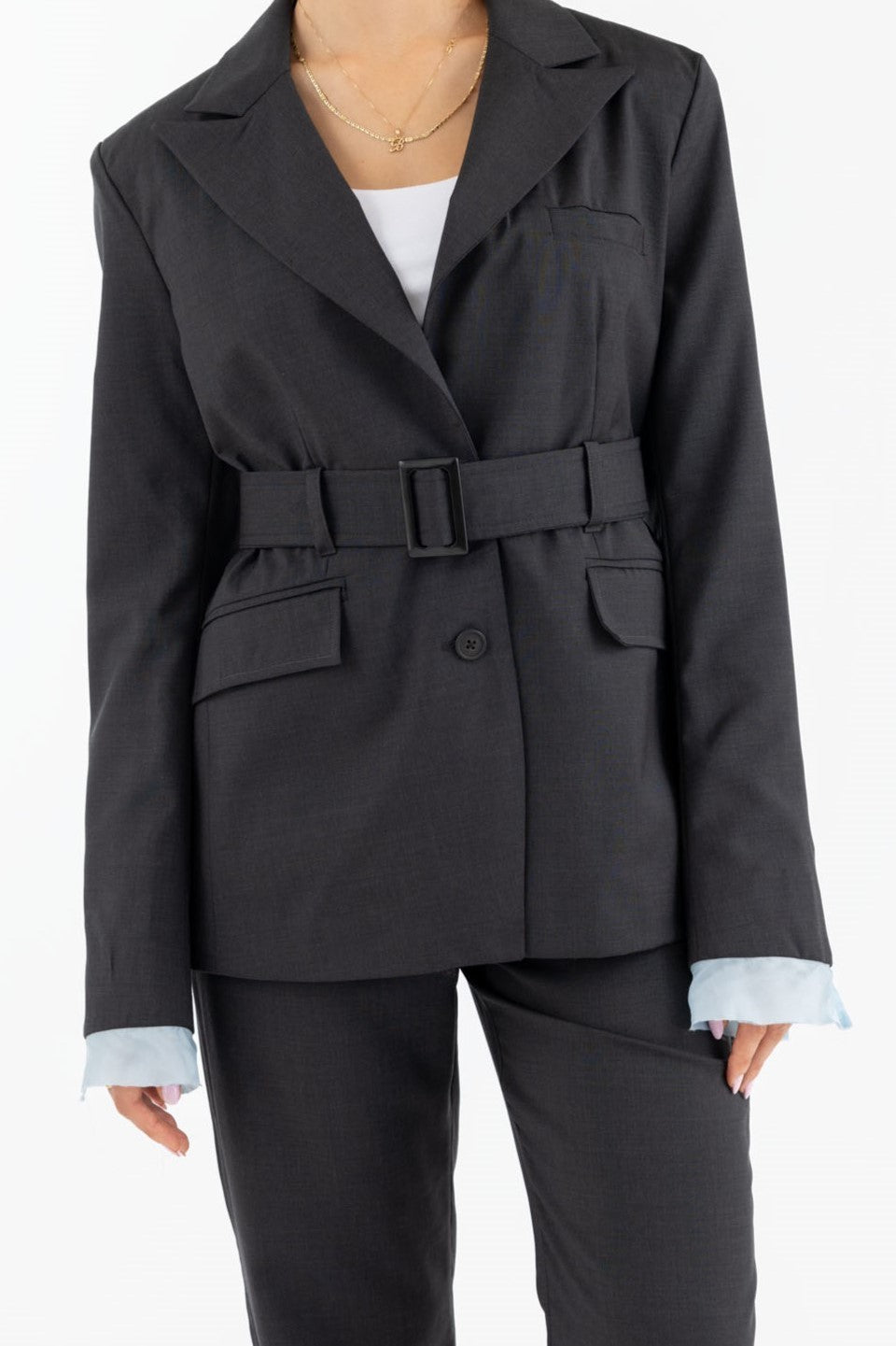 Blazer con cintura
