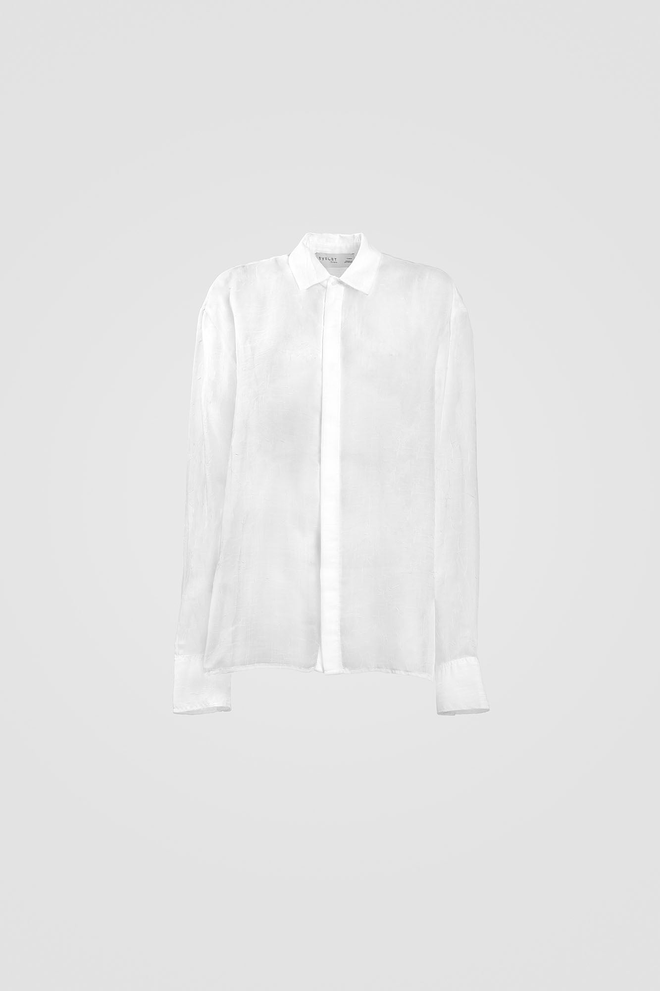 Camicia semitrasparente