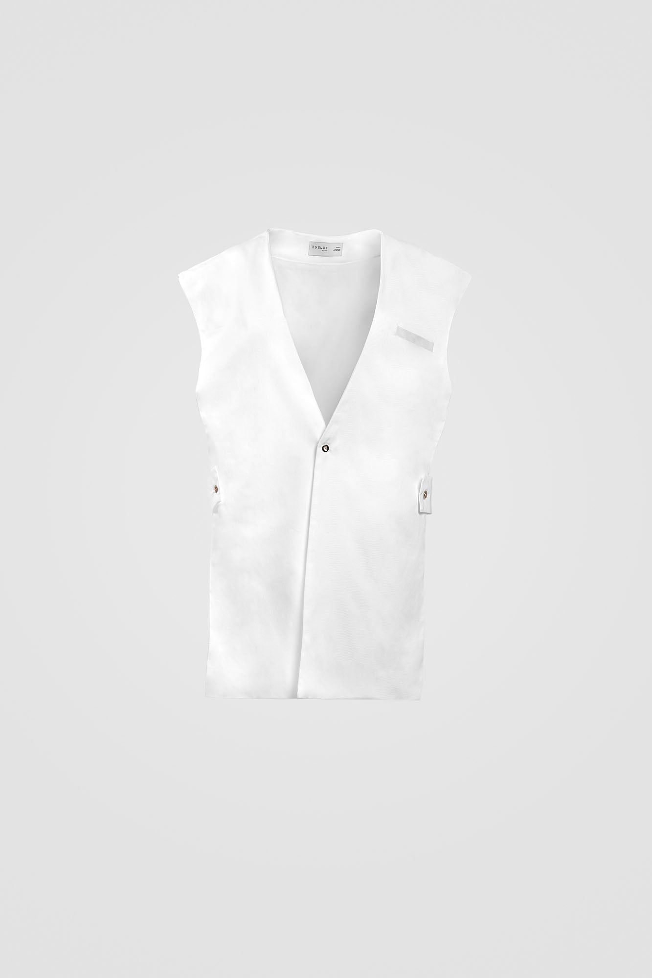 Gilet smanicato con aperture laterali