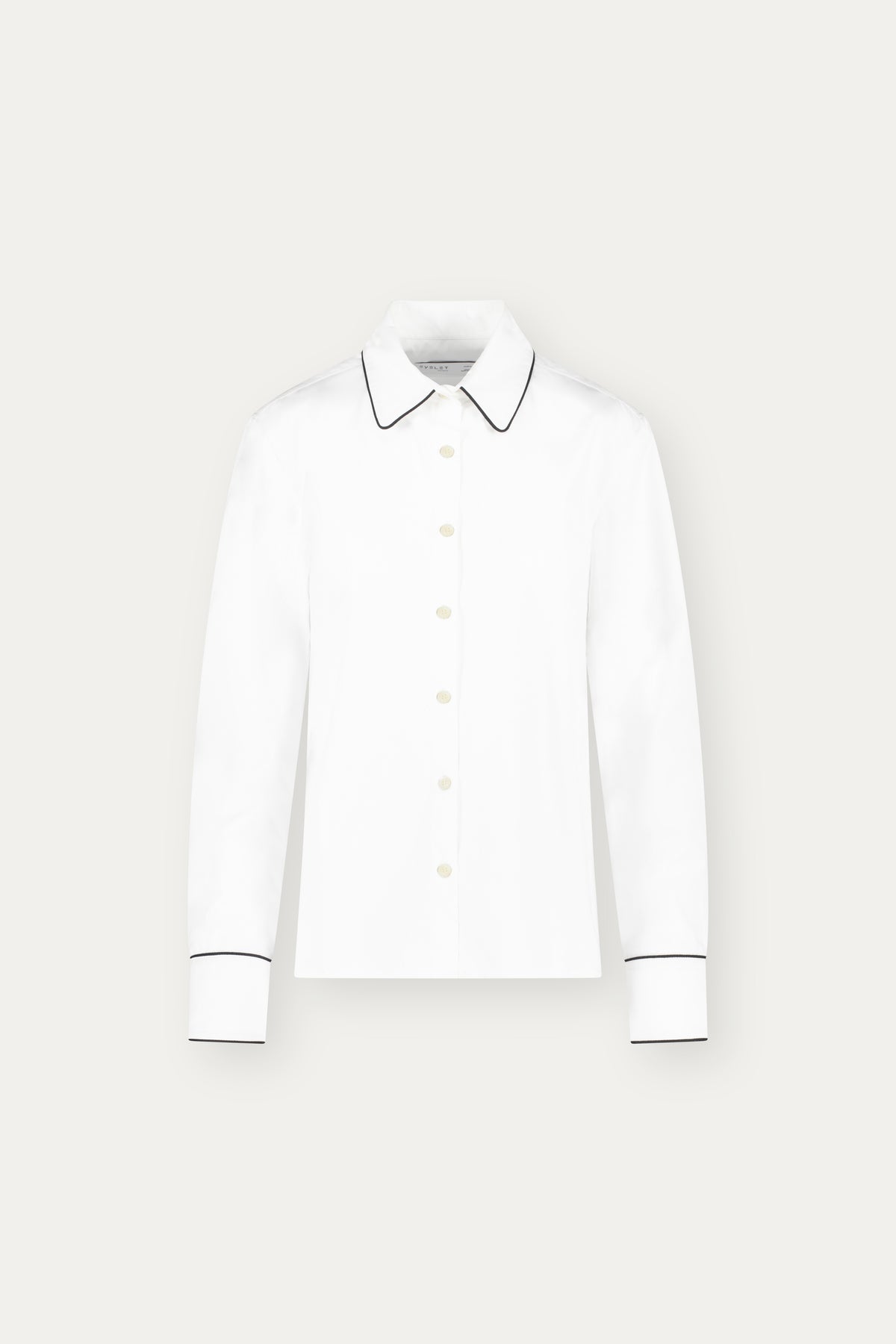 Camicia in cotone con piping