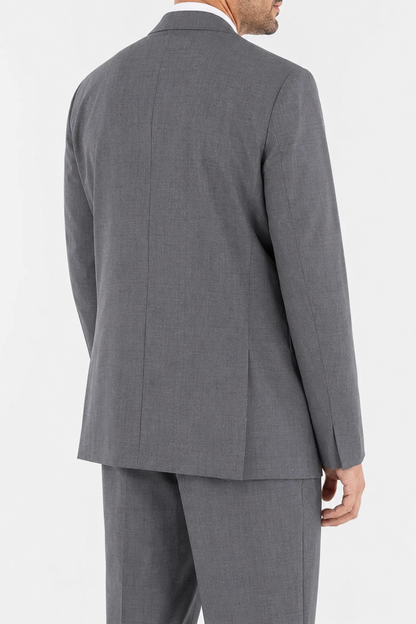 Blazer doppiopetto in lana grigio
